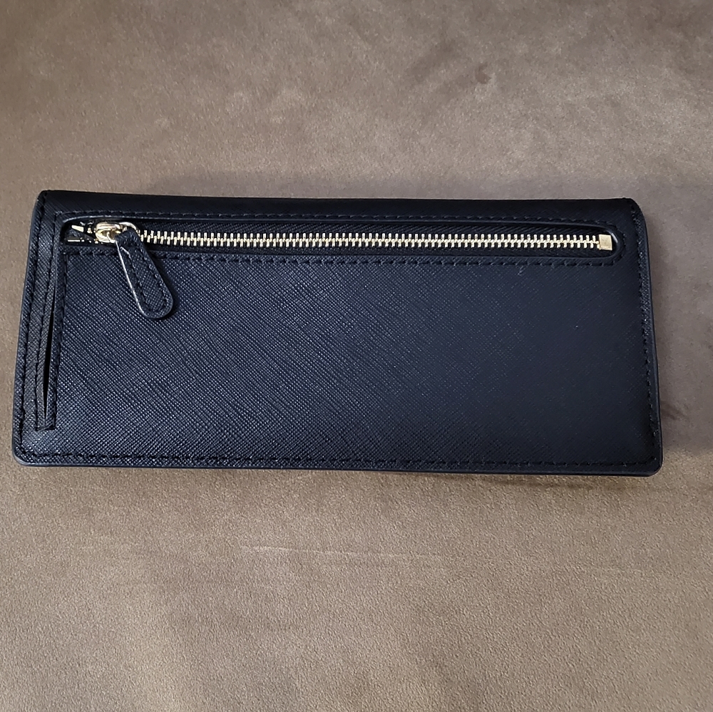 Michael Kors Black Leather Slim Bi-Fold Wallet - Picture 5 of 5